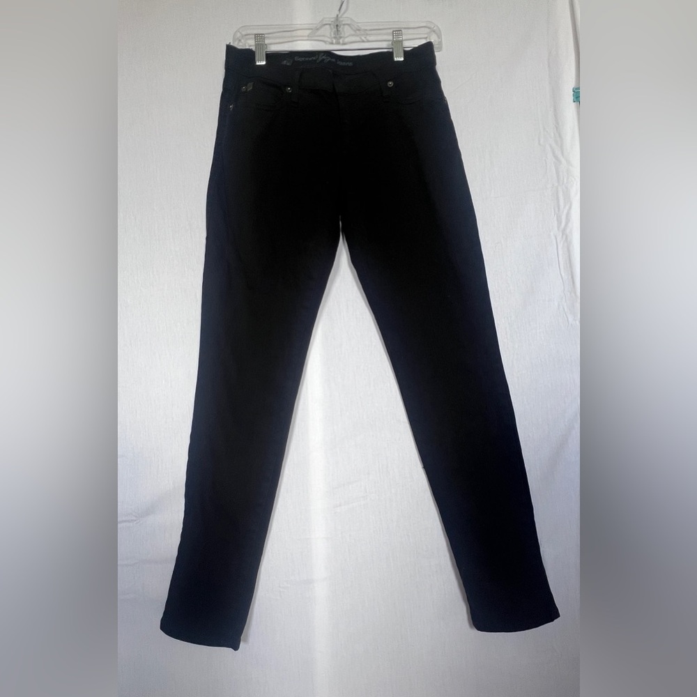 Second Yoga Jeans Black Skinny Jeans - Size 28 - Made in Canada